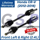 Gsp Oem Front Cv Axles For 2012-2014 Honda Cr-v 2.4L, Lifetime Warranty.. Fixed Price $240.99.