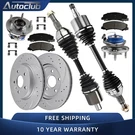Front Drilled Brake Rotor Pad Cv Axle Wheel Hub Bearing Kit For Monte Carlo. Fixed Price $296.98.