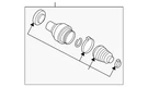 Genuine Volkswagen Inner Joint Assembly 5QN-498-103-N. Fixed Price $86.74.
