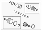 Genuine Gm Front Passenger Side Half-shaft 60003682. Fixed Price $224.48.