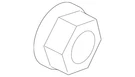 Genuine Mitsubishi Axle Nut AX000793. Fixed Price $21.95.