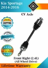 Gsp Oem Front Right Cv Axle For 2014-2016 Kia Sportage 2.4L 4X4 Lifetime Warran.. Fixed Price $157.29.