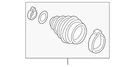 Genuine Audi Cv Joint Boot Kit 4M0-598-203-A. Fixed Price $81.94.