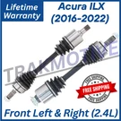 New Oe Front Cv Axles For 2016-2022 Acura Ilx 2.4L, Lifetime Warranty.. Fixed Price $298.21.