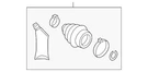 Genuine Audi Outer Boot 3Q0-498-203-A. Fixed Price $78.96.