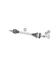 Genuine Mopar Front Halfshaft/hub Gasket 4809863AC. Fixed Price $19.36.