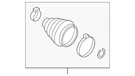 Genuine Volkswagen Outer Boot 5QM-498-203-B. Fixed Price $62.05.