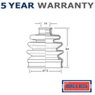 Borg & Beck Front Outer Cv Joint Boot Set Fits Micra Demio Storia. Fixed Price $19.34.