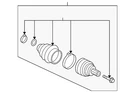 Genuine Audi Cv Joint Kit 8K0-598-099-A. Fixed Price $426.02.