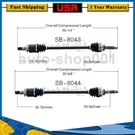 Trakmotive Rear Cv Axle Joint Shaft For Subaru Impreza 2005 2004 2003 2002. Fixed Price $221.39.