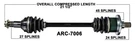 Cv Axle Shaft Complete 08 09 10 Arctic Cat 400 450 500 650 700 Front Left. Fixed Price $177.00.