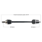 Tytaneum Rear Left Right Cv Axle POL-7079. Fixed Price $100.75.