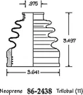 # 86-2438-D Empire Cv Joint Boot Kit. Fixed Price $22.99.