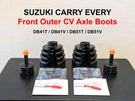 Front Outer Cv Axle Boots For Suzuki Carry Every DB41 DB51 Lh/rh Set Drive Shaft. Fixed Price $139.99.