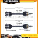 For Toyota Previa 1991-1997 Awd Trakmotive Cv Joint Axle Shaft Front Set 2X. Fixed Price $258.60.