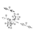 Genuine Mopar Drive Shaft Center Bearing Bracket 68252239AA. Fixed Price $40.84.