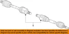Chrysler Oem 17-22 Compass Front Suspension Drive Axles-axle Assy 68293938AA. Fixed Price $548.40.