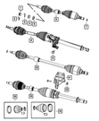 Genuine Mopar Half Shaft Circlip 5189156AA. Fixed Price $35.42.