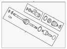 Genuine Subaru Axle Assembly 28321AN030. Fixed Price $376.30.