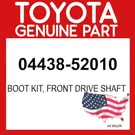 Toyota Genuine 04438-52010 Boot Kit Front Drive Shaft 0443852010 Oem. Fixed Price $67.08.