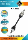 New Oe Front Right Cv Axle For 1998-2002 Honda Accord 2.3L Lifetime Warranty. Fixed Price $98.08.