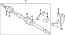 Genuine Nissan Cv Axle Shaft Carrier Bearing 39774-3JT0A. Fixed Price $91.24.