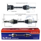 Surtrack Pair Set 2 Front Cv Axle Shafts For Geo Tracker Suzuki Sidekick L4 4WD. Fixed Price $144.95.