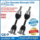 Oe Front Pair Cv Axle Shaft For 2001-06 Chevy Silverado Gmc Sierra 3500 4WD Rwd. Fixed Price $329.54.