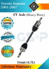 Gsp Oem Front Cv Axle For 2001-2007 Toyota Sequoia 4.7L Hd Lifetime Warranty. Fixed Price $129.58.
