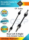 Gsp Oem Rear Cv Axles For 2021-2025 Hyundai Santa 1.6L Lifetime Warranty. Fixed Price $299.00.