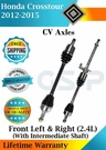 Gsp Oem Front Cv Axles For 2012-2015 Honda Crosstour 2.4L Lifetime Warranty. Fixed Price $300.87.