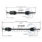 Surtrack Set Of Front Cv Axle Shafts For Nx Sentra 200SX Fwd 91-99 1.6L. Fixed Price $134.96.