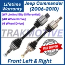 New Oe Front Cv Axles For 2006-2010 Jeep Commander 4X4/4WD, Lifetime Warranty.. Fixed Price $214.99.