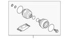 Genuine Volvo Cv Joint Boot Kit 31256406. Fixed Price $194.78.