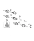 Genuine Mopar Half Shaft Boot Kit 68173890AA. Fixed Price $13.59.