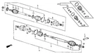 Genuine Honda Boot Inboard (nok) 44315-SB2-003. Fixed Price $29.81.