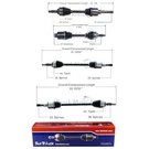 Surtrack Set Of Front & Rear Cv Axle Shafts Kit For Edge Lincoln Mkx 3.5 Awd. Fixed Price $293.95.