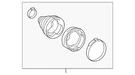 Genuine Toyota Boot Kit 04428-02A21. Fixed Price $54.69.