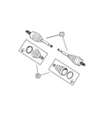 Genuine Mopar Half Shaft Boot Kit 4796233AB. Fixed Price $73.07.