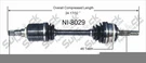 Cv Axle Shaft- Front Left Surtrack NI-8029 85-94 Maxima D/s With Automatic. Fixed Price $109.00.