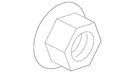 Genuine Mazda Axle Nut D651-33-042A. Fixed Price $8.37.