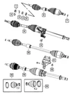 Chrysler Oem 07-17 Caliber Front Suspension Drive Axles-axle Assy 5085220AE. Fixed Price $664.19.