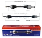Surtrack Pair Set Of 2 Front Cv Axle Shafts For Chevrolet Hhr Manual 5T45MI. Fixed Price $165.95.