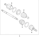 Genuine Gm Front Passenger Side Wheel Drive Shaft Tri-pot Joint 84240333. Fixed Price $63.24.
