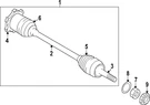 Genuine Nissan Inner Boot C9G41-EA000. Fixed Price $86.63.