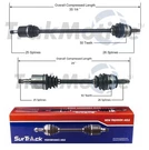 Surtrack Pair Set Of 2 Front Cv Axle Shafts For Honda Civic Dx Lx Hx Ex Manual. Fixed Price $151.95.