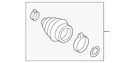 Genuine Audi Cv Joint Boot Kit 80A-498-203-B. Fixed Price $29.09.
