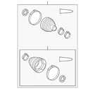 Genuine Toyota Boot Kit 04427-0R104. Fixed Price $68.53.