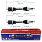 For Chevy Cobalt Hhr Saturn Ion Fwd Pair Of Front Cv Axle Shafts Surtrack Set. Fixed Price $131.96.