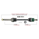 Trakmotive Axle Compl Kawa KAW-7011. Fixed Price $161.29.